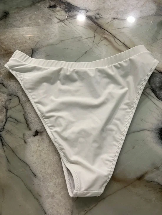 White Cutout High-Waist Bikini Set - Women Swim - Picture 7 of 12